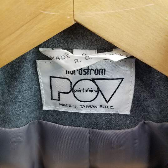 Nordstrom Point of View Women's Gray Wool Suit Jacket Size 6 image number 2