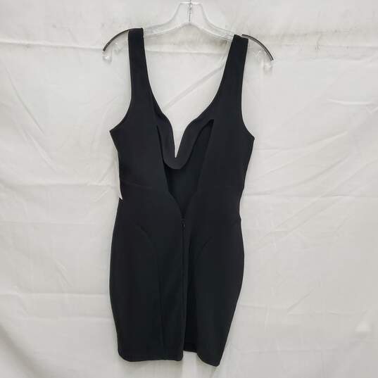 NWT Tobi WM's Black V-Neck Body Con Cocktail Mini Dress Size L image number 2