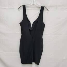 NWT Tobi WM's Black V-Neck Body Con Cocktail Mini Dress Size L alternative image