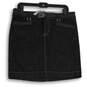 NWT White House Black Market Womens Dark Blue Denim Mini Skirt Size 10 image number 1