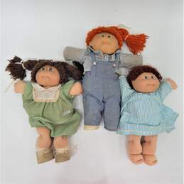 Lot of 3 Vintage Cabbage Patch Kid Dolls