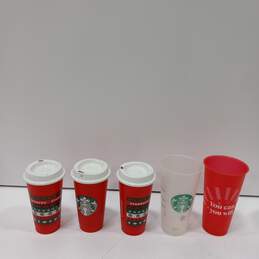 Starbucks Plastic Tumblers Assorted 16pc Lot alternative image