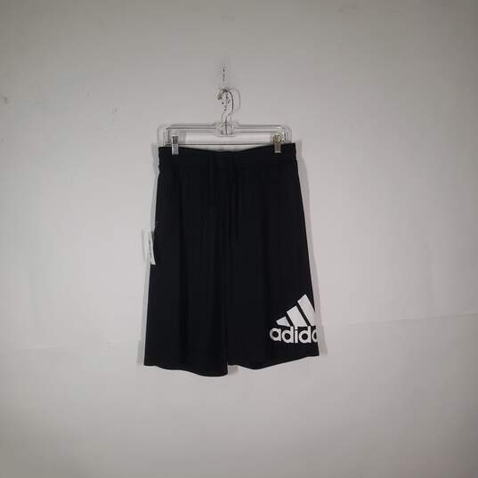 Mens Elastic Drawstring Waist Regular Fit Athletic Shorts Size XL image number 1