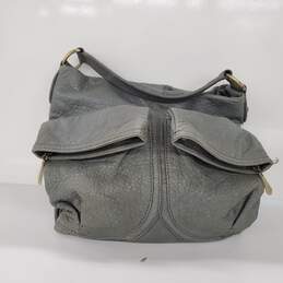 Cynthia Rowley Gray Faux Leather Hobo Bag