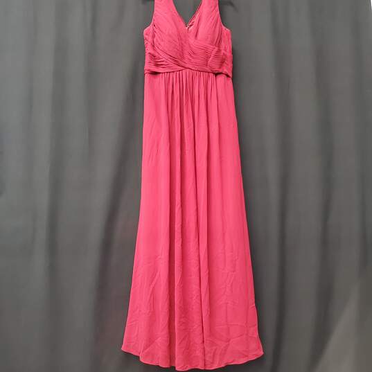Azazie Women Maroon Pleated Gown Sz20 NWT image number 1