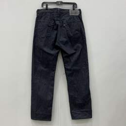Mens 501 Black Dark Wash 5-Pocket Design Denim Straight Jeans Size 36/32 alternative image
