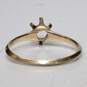 14K Yellow Gold Ring Size 6 FOR SETTING - 1.36g image number 3