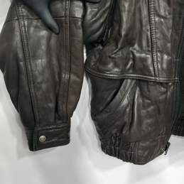 Andrew Marc Men's Black Leather Jacket Size S alternative image