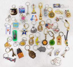 Mixed Lot of Various States Cities and Countries Souvenir Key Chains