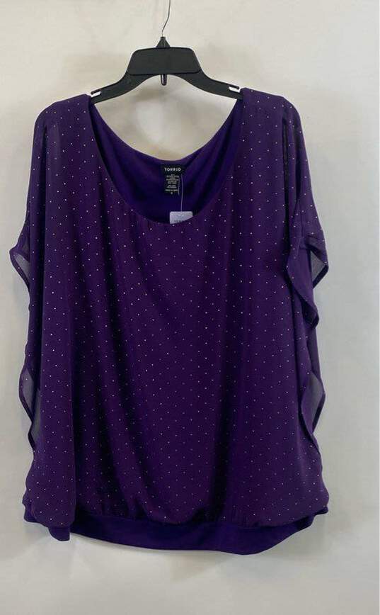 Torrid Purple Blouse - Size 4 image number 1