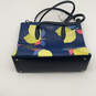 Womens Blue Double Handle Inner Pocket Satchel Bag Purse w/ Lemons image number 1