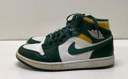 Jordan 1 Mid Sonics (2021) Green Athletic Shoes Men's Size 8.5
