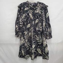 Karl Lagerfeld Paris WM's Black & White Floral Print Dress Size 14