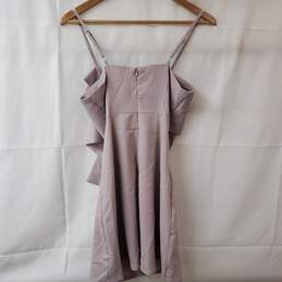 Missguided Tie Front Strap Mini Dress Lilac Women's 4 NWT alternative image
