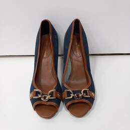 Women's Heeled Blue Shoes Size 7
