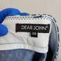 Dear John Blue & White Cotton Blend Short WM Size 28 NWT image number 3