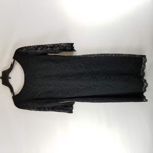 Women Black Long Sleeve Dress Mid XS 0 NWT image number 2