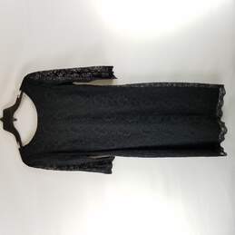Women Black Long Sleeve Dress Mid XS 0 NWT alternative image