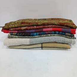 Bundle of 7 Assorted Multicolor Unisex Scarves