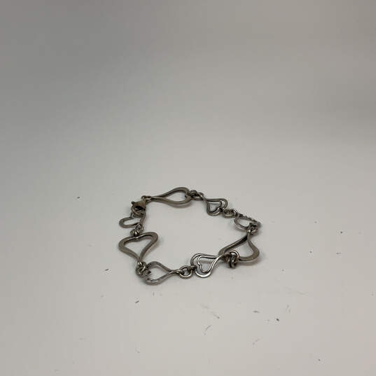 Designer Silpada 925 Sterling Silver Spread The Love Heart Chain Bracelet image number 3