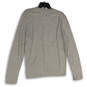 Mens Gray Double-Knit Long Sleeve Crew Neck Pullover T-Shirt Size Medium image number 2
