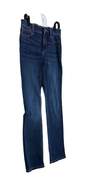 Women's Blue Medium Wash Denim Straight Leg Jeans Size 8S image number 2
