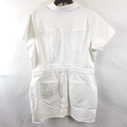 Good American Women White Denim Dress Sz 5 NWT alternative image