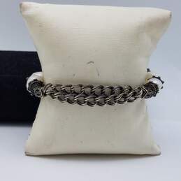 Sterling Silver FW Pearl Toggle Bracelet 7 1/2" 24.5g