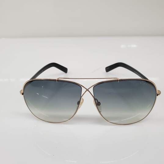 Tom Ford 'April' Gold Gradient Aviator Sunglasses TF 393 (AUTHENTICATED) image number 4