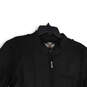 Womens Black Long Sleeve Welt Pocket Full-Zip Puffer Jacket Size Large image number 3