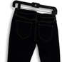 Womens Black Dark Wash Pockets Stretch Denim Skinny Leg Jeans Size 5 image number 4