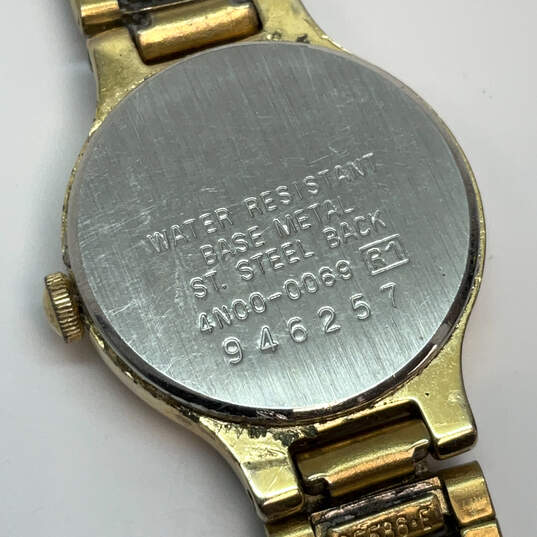 Designer Seiko Gold-Tone Chain Strap Round Dial Analog Wristwatch image number 4