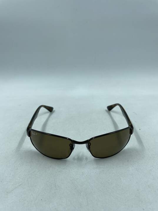 Ray-Ban Tortoise Rectangle Sunglasses image number 2