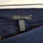 Eileen Fisher navy blue knit straight leg pants XS image number 3