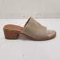 Frye Cindy Grey Suede Heeled Mule Sandals Women's Size 6M image number 1