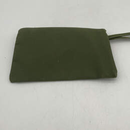 Womens Olive Green Flap Pocket Wrist Strap Clutch Pouch Wallet alternative image