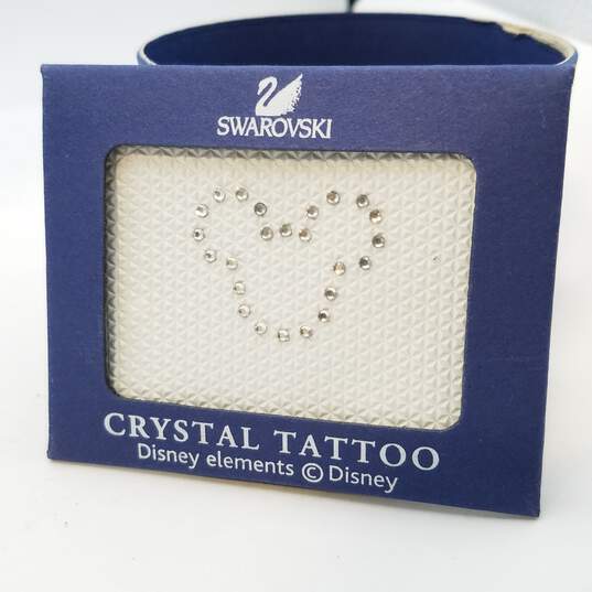 Swarovski Crystal Faceted Heart Paper Weight Crystal Tattoo W/Box 50.4g W / White Paper image number 3