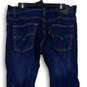 Womens Blue 511 Performance Slim-Fit Denim Straight Leg Jeans Size 18R image number 1