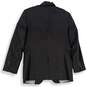 Mens Black Long Sleeve Notch Lapel Pockets Single Breasted Blazer Size 40 image number 2
