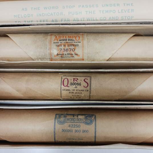 Bundle of 8 Assorted Player Piano Music Rolls image number 4