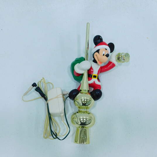 VTG 1994 Mr. Christmas Disney Mickey Mouse Lighted Animated Tree Topper image number 1
