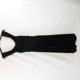 BCBGMAXAZRIA Women Black Ruched Pleated Dress S alternative image