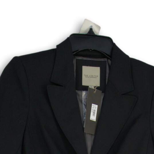NWT The Limited Womens Black Notch Lapel Long Sleeve Two Button Blazer Size 2 image number 3