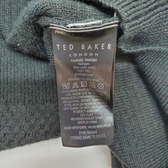 Ted Baker 1/4 Zip Wool Blend Pullover Sweater Size 7 image number 4