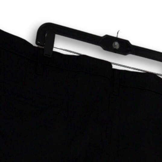 NWT Mens Black Supreme Flex Flat Front Slash Pockets Chino Shorts Size 54 image number 3