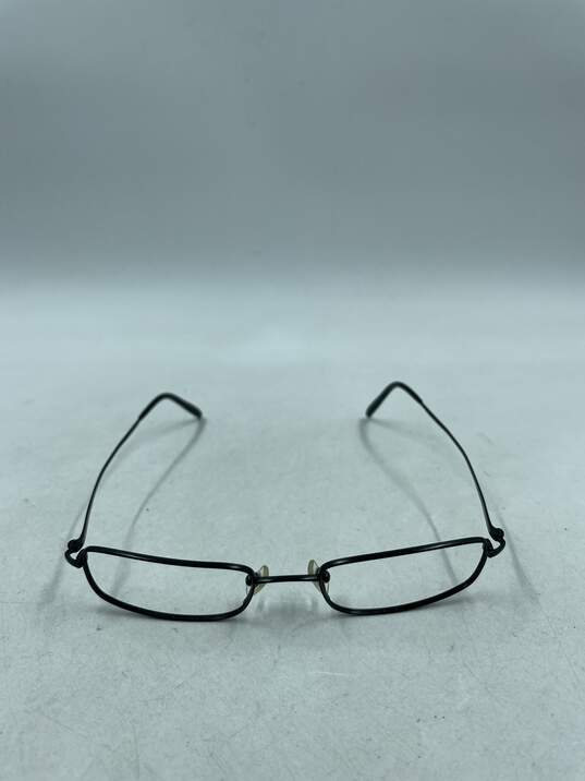 Calvin Klein Black Slim Rectangle Eyeglasses image number 2