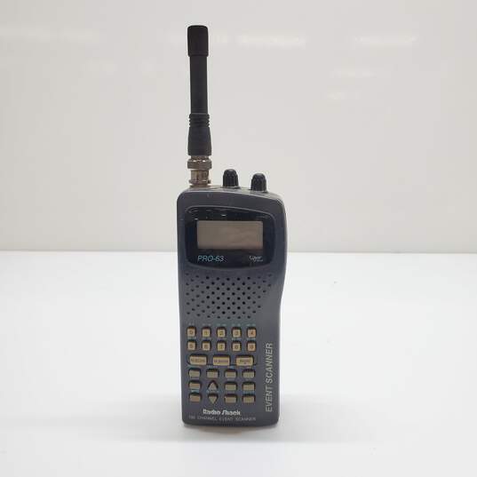 Radioshack Realistic PRO-63 Event Scanner, Handheld, 100 Channel, HF/VHF/UHF VGC image number 1