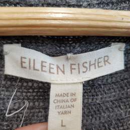 Eileen Fisher Women Cardigan Sweater Open Front Sz L alternative image
