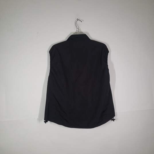 Mens Regular Fit Sleeveless Pockets Full Zip Windbreaker Vest Size XL image number 2