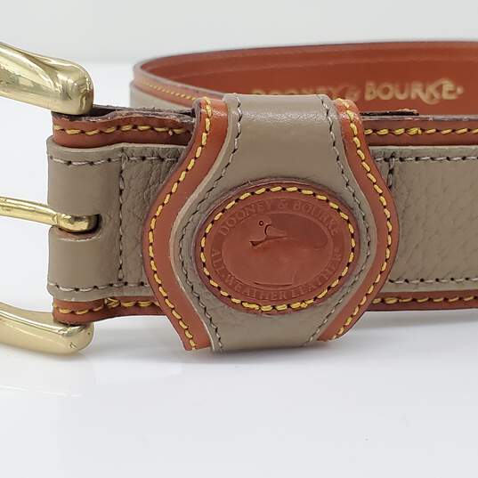 Dooney & Bourke Beige Pebble Leather Belt Size M (30-32) image number 2